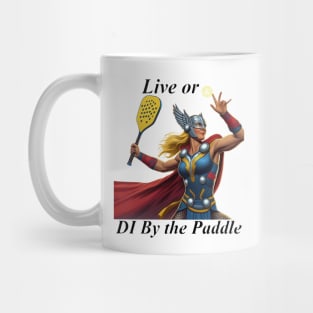 Viking Woman Pickleball with Caption Design Mug